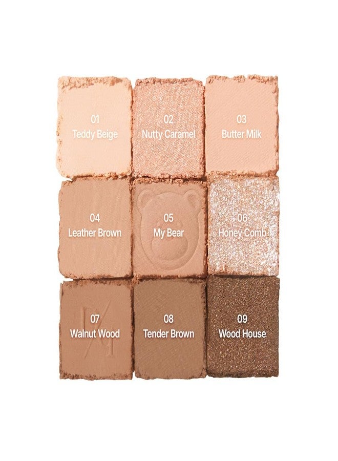 dasique Shadow Palette #28 Brown Bear l 9 Pigmented Eyeshadows Blendable Natural Look l Korean Makeup l Eye shadow palette l Long Lasting Naturing Looking - Image 4